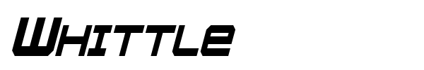 Whittle font preview
